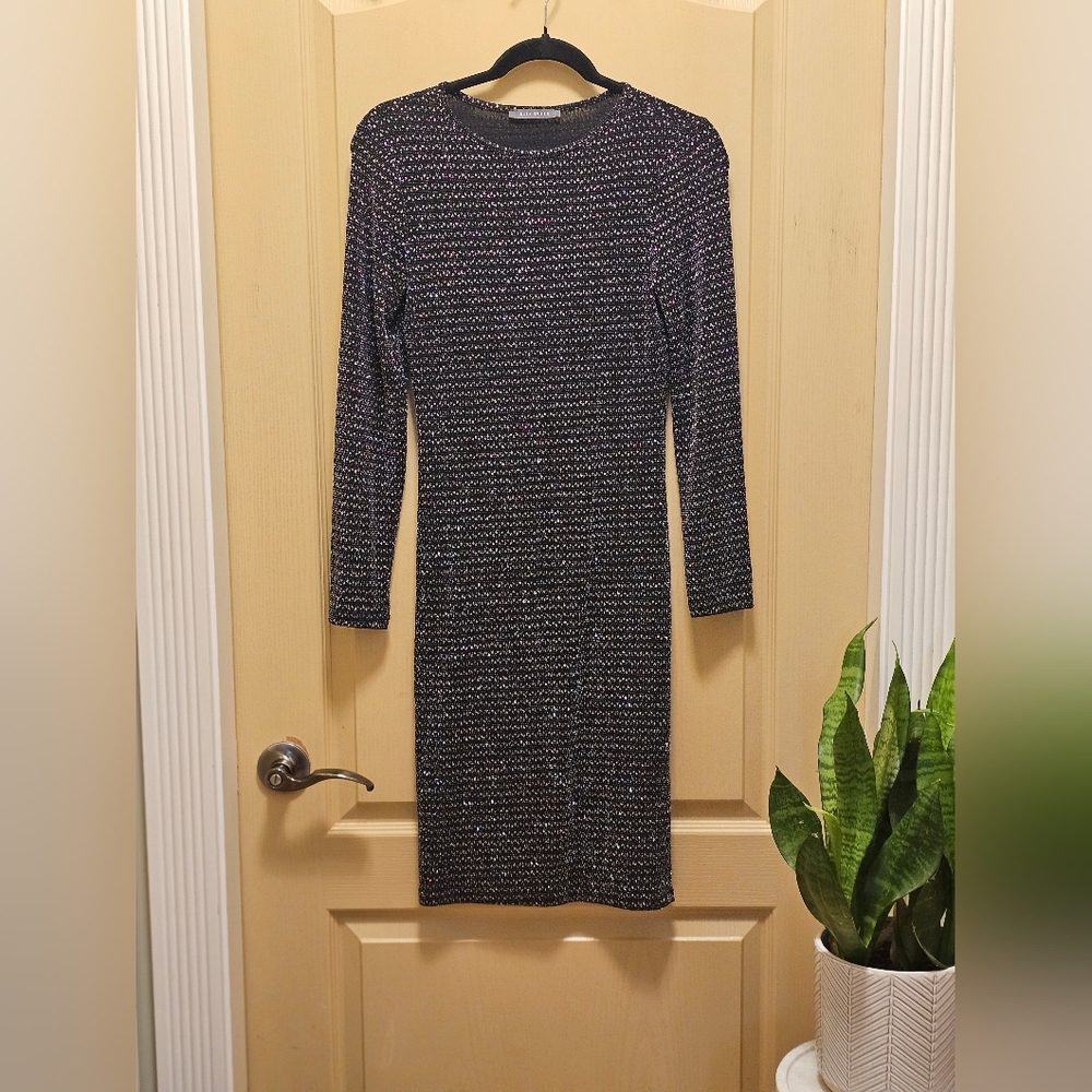 Suzy Shier Black Sparkle dress